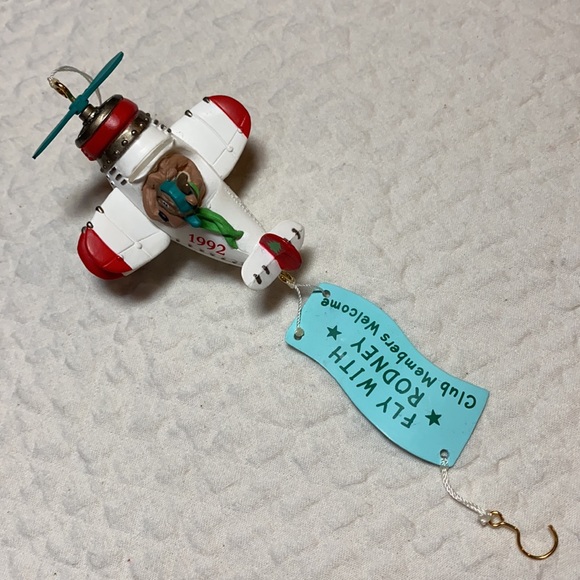 Vintage 1992 “Rodney Takes Flight” Hallmark Collector’s Club Member Ornament Box - Picture 8 of 14